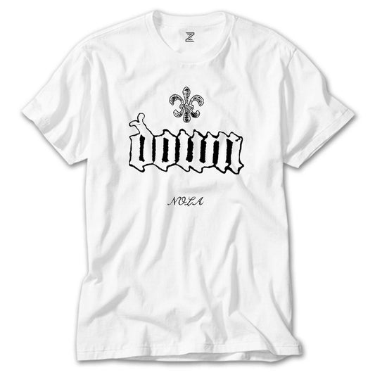 Down Nola Beyaz Tişört