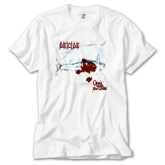 Deicide Once Upon the Cross Beyaz Tişört
