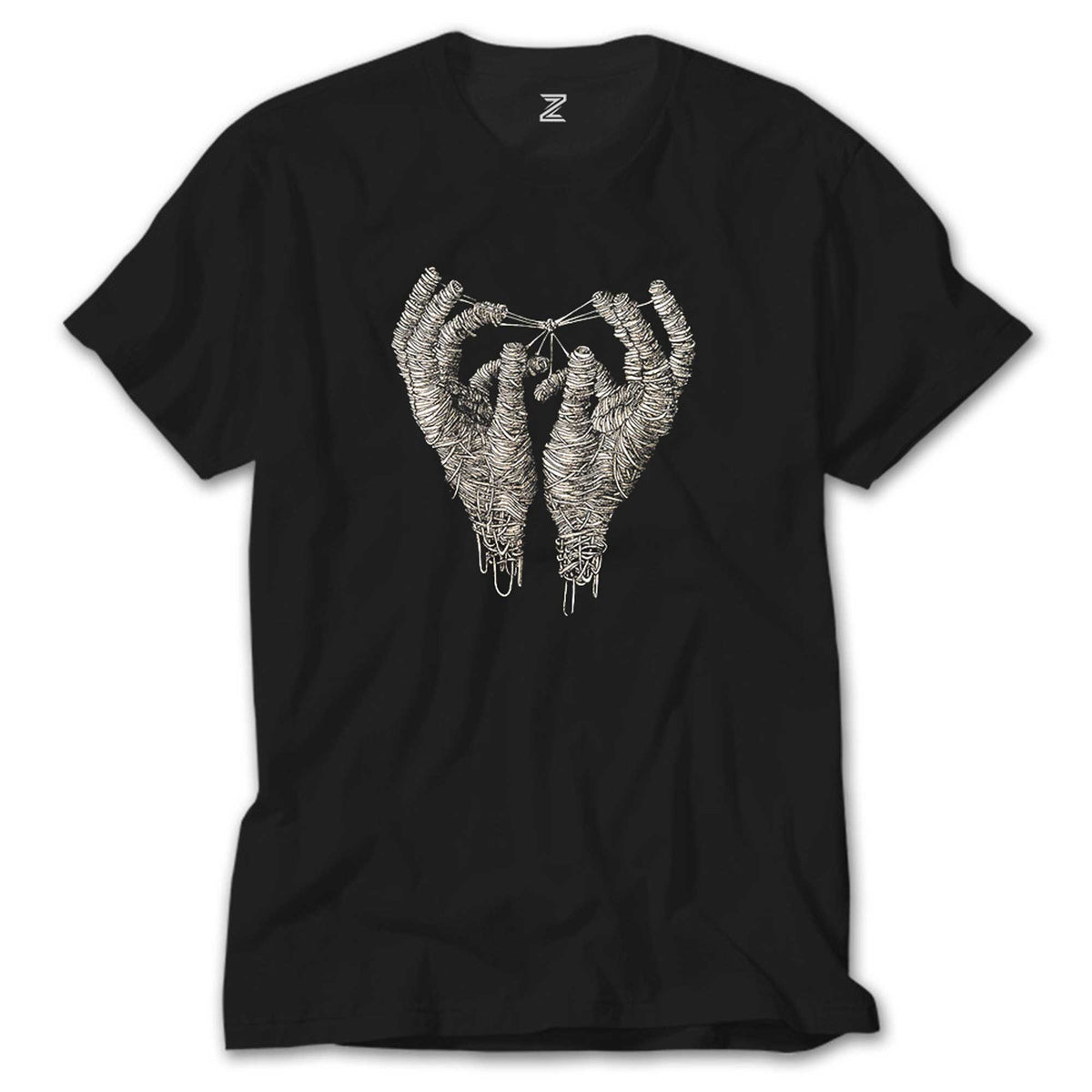 İndirimli Mummy Hands Siyah Tişört