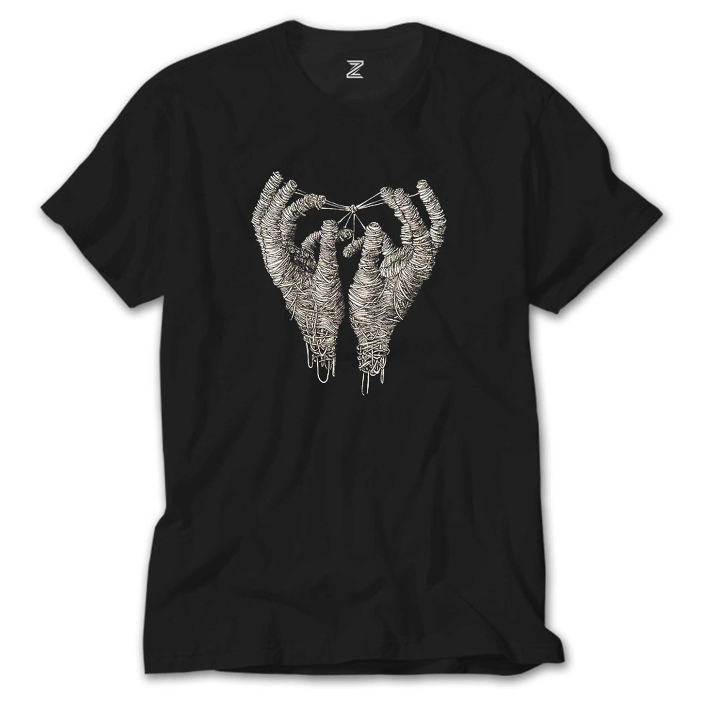 İndirimli Mummy Hands Siyah Tişört