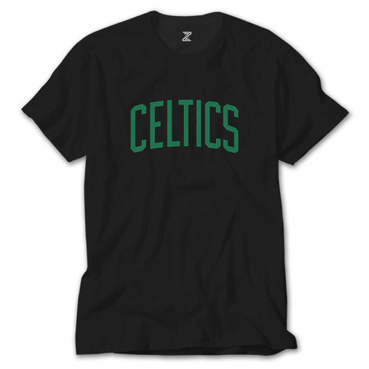 İndirimli Boston Celtics Yazı Siyah Tişört