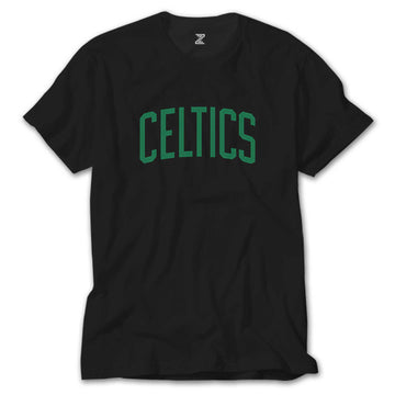 Boston Celtics Yazı Siyah Tişört