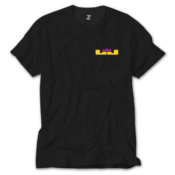 Lebron James Logo Color Siyah Tişört
