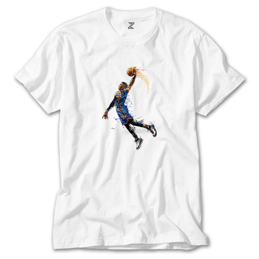 OKC Russell Westbrook Beyaz Tişört