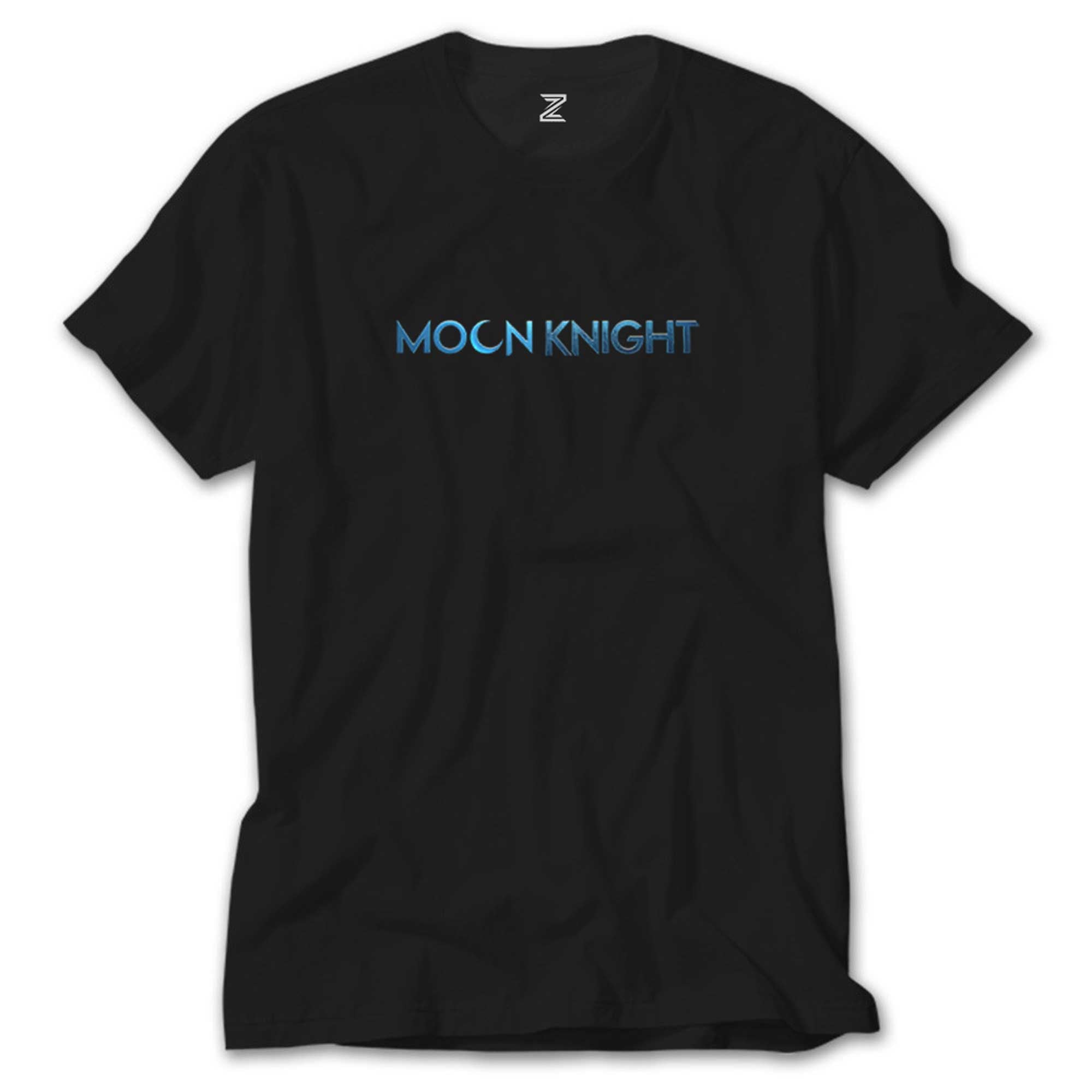 Moon Knight Text Siyah Tişört
