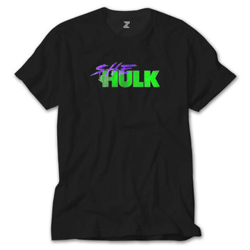 She Hulk Logo Siyah Tişört