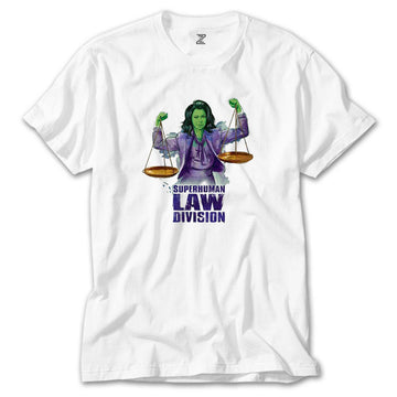 She Hulk SuperHuman Law Division Beyaz Tişört