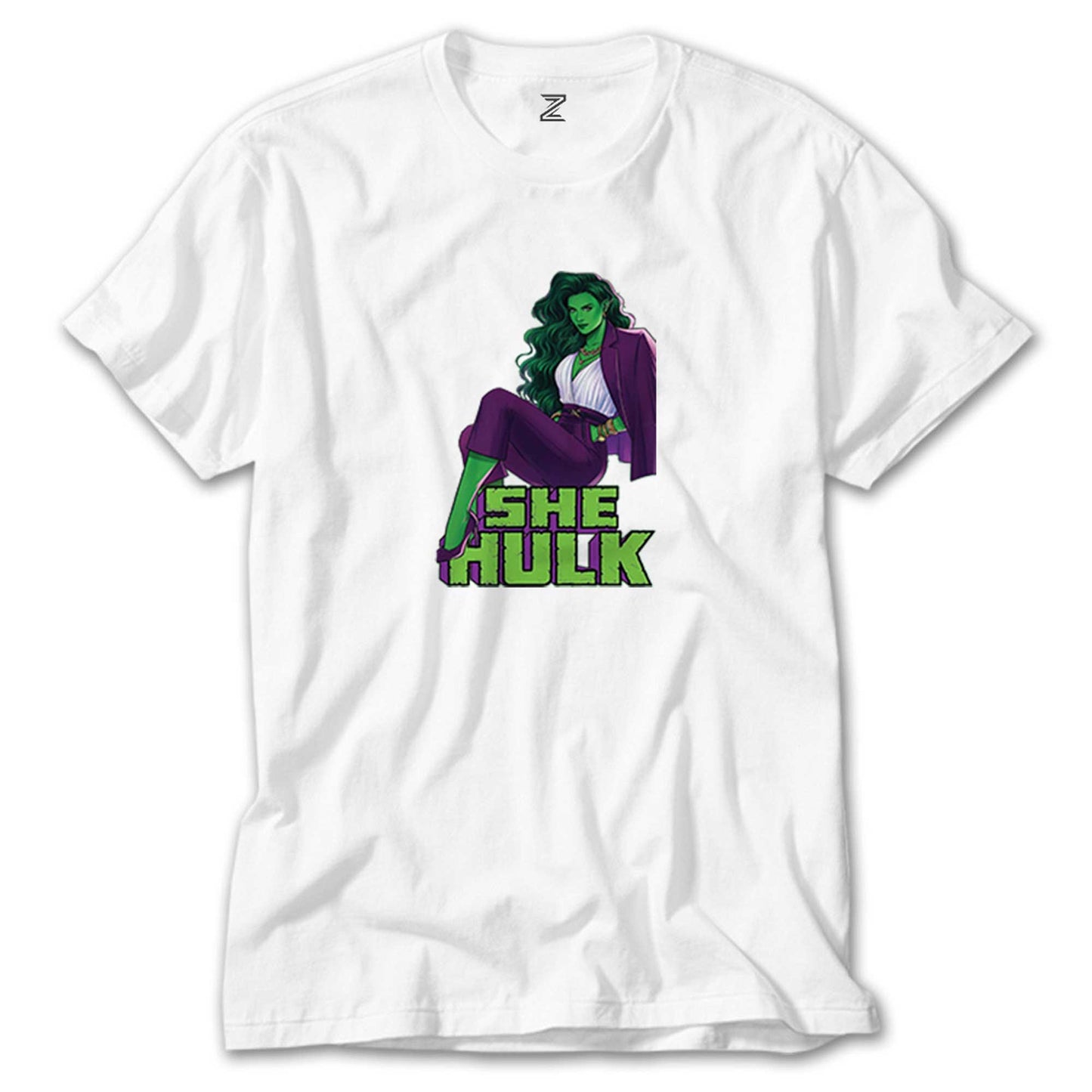 She Hulk Digital Beyaz Tişört