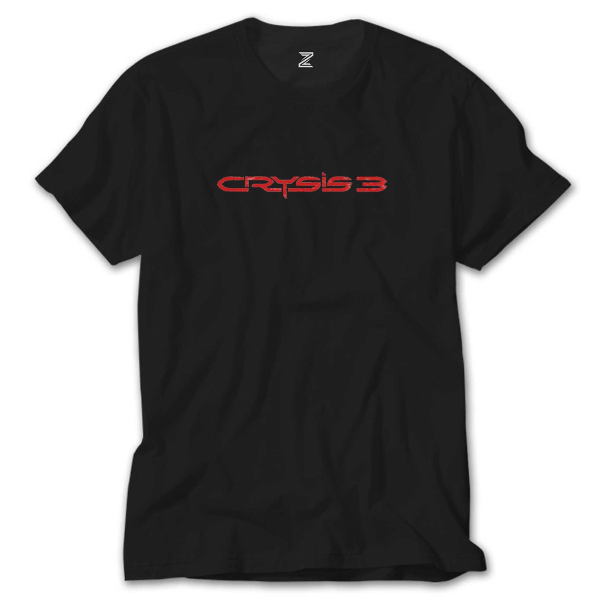 Crysis Three Red Text Siyah Tişört