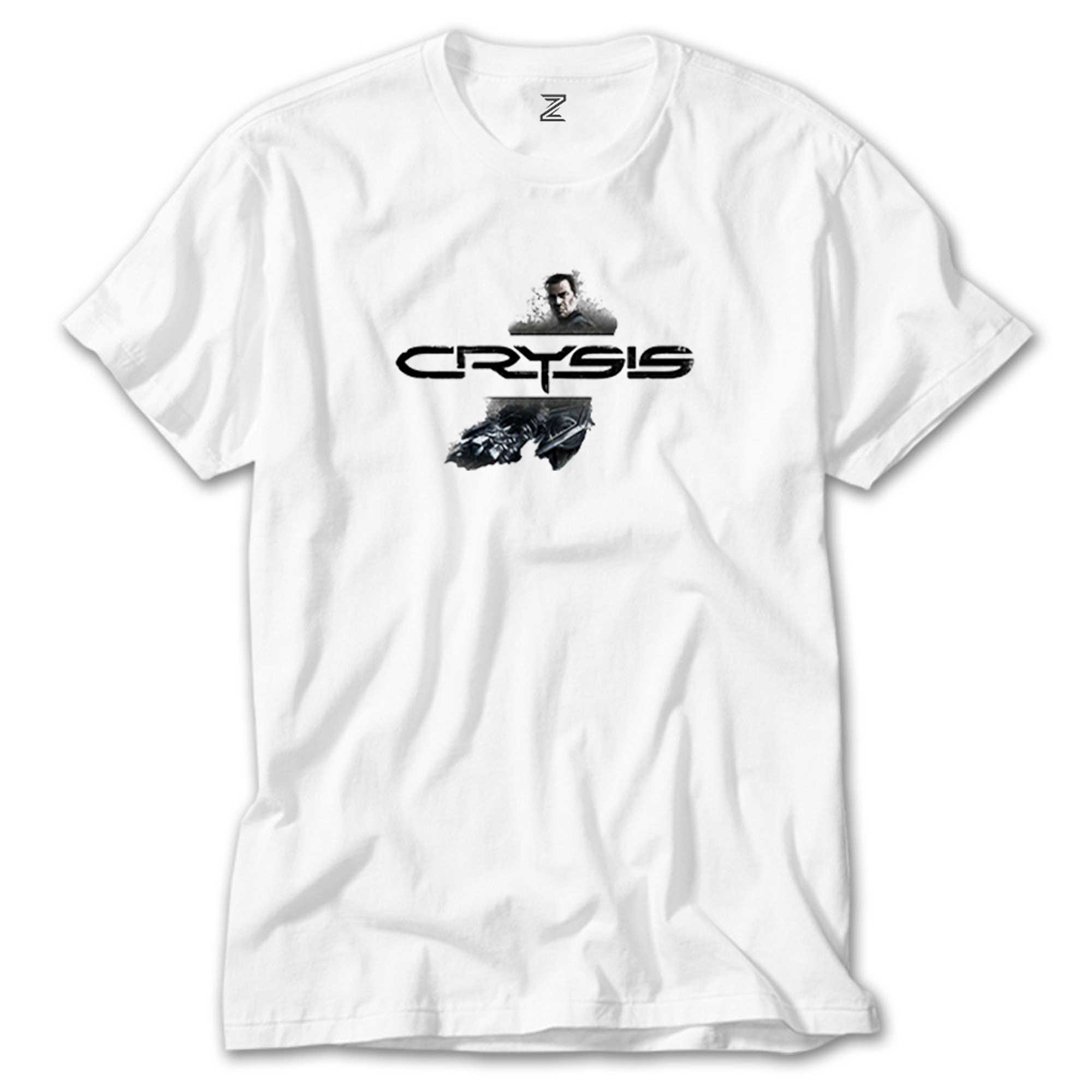 Crysis Stain Warrior Beyaz Tişört
