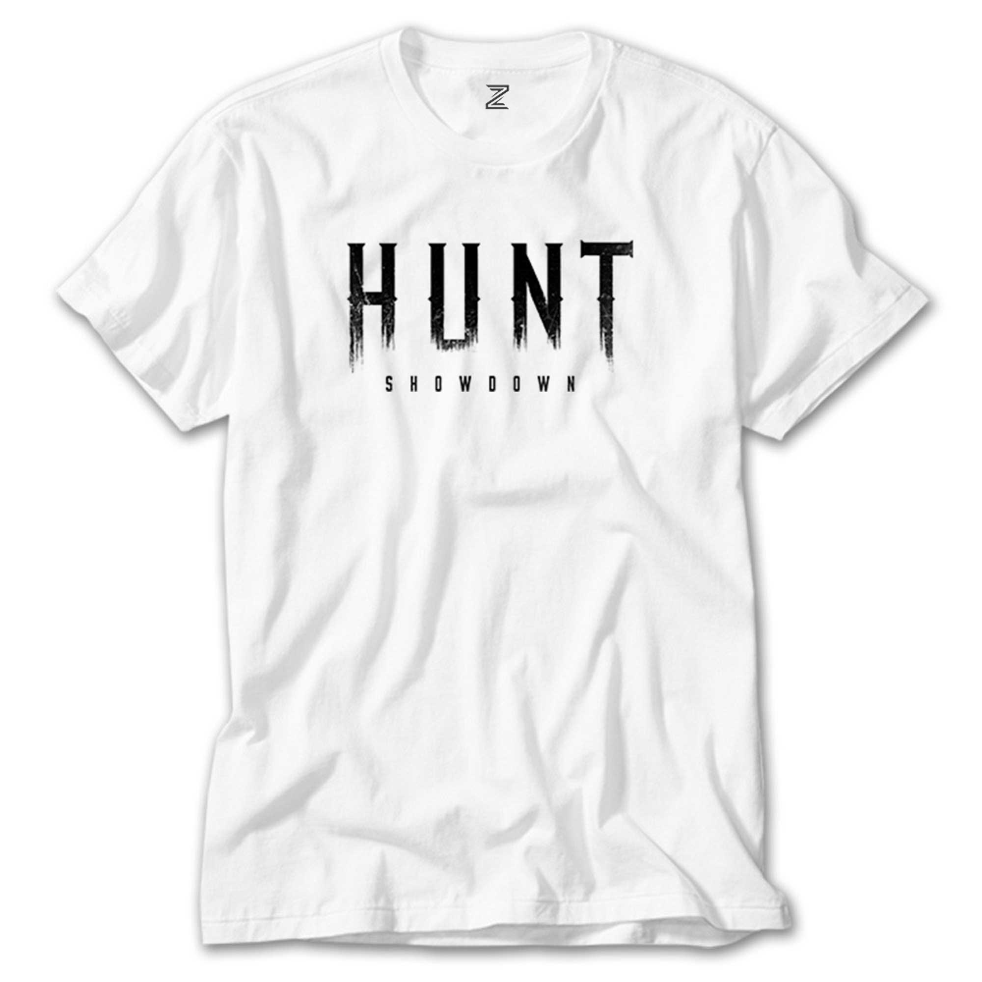 Hunt Showdown Black Text Beyaz Tişört