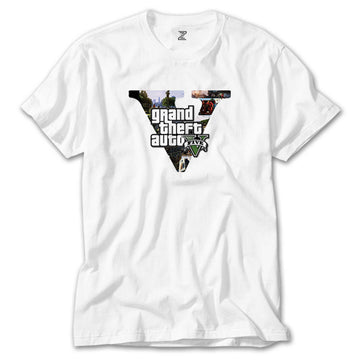 Grand Theft Auto Five Beyaz Tişört