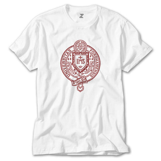 Fordham University Logo Beyaz Tişört