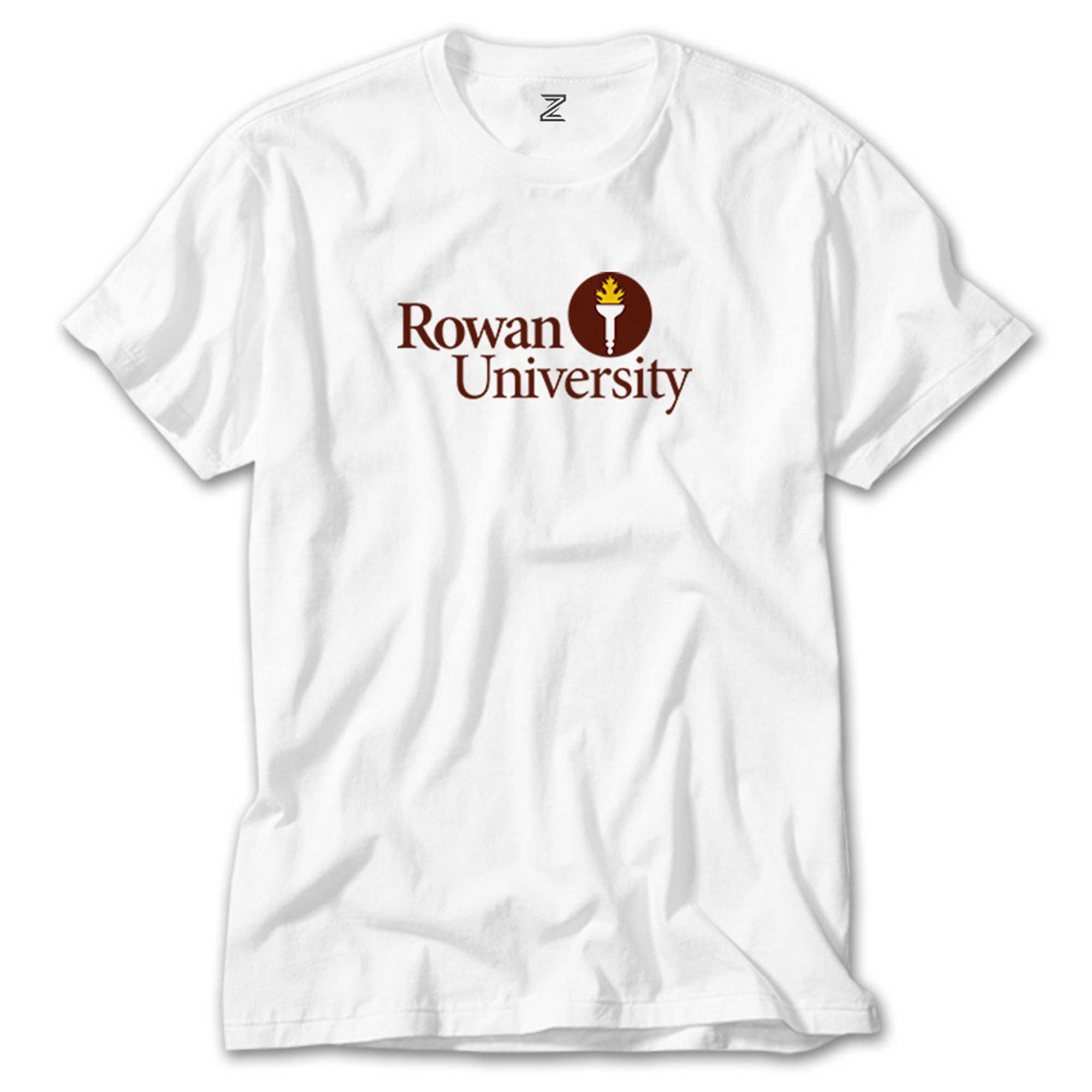 Rowan University Logo Text Beyaz Tişört | Zepplin Giyim – Zepplingiyim