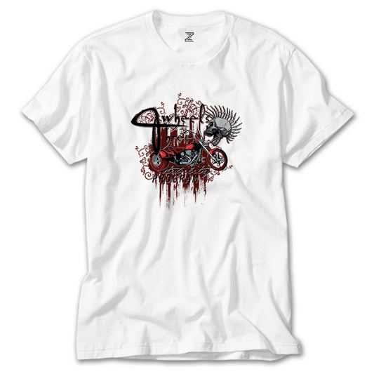 Red Trike Animation Beyaz Tişört