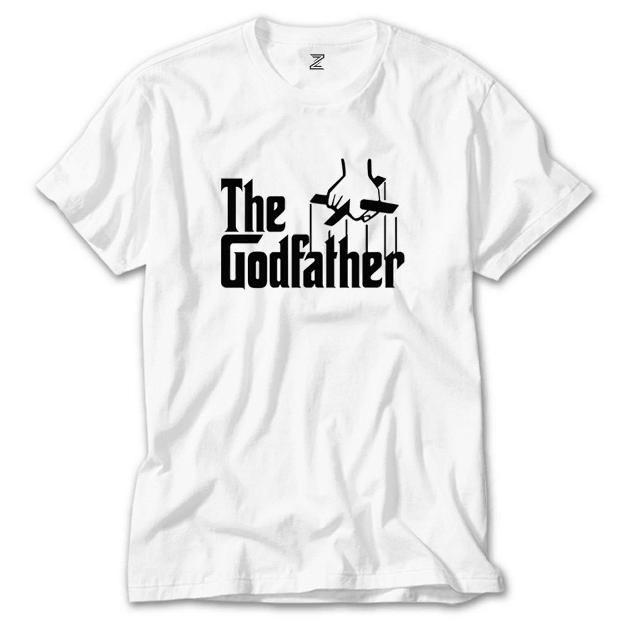 The Godfather Black Text Beyaz Tişört