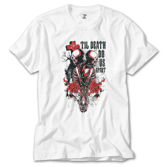 Red Death Skull Beyaz Tişört