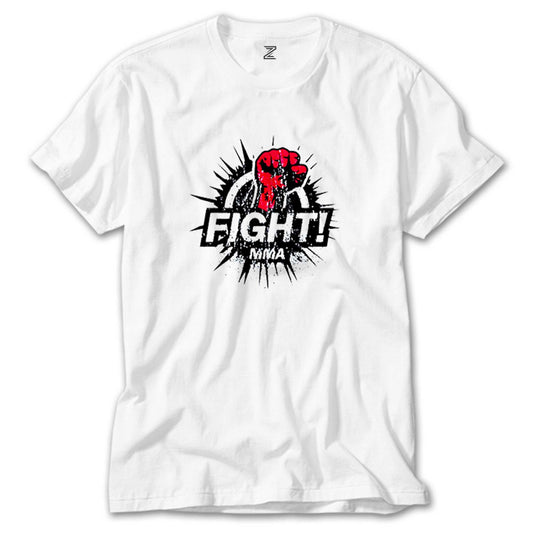 Boxing Fight MMA Beyaz Tişört