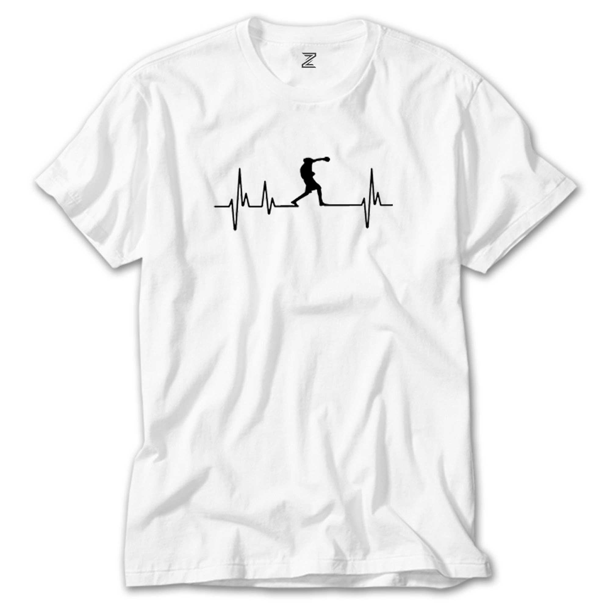 Boxing Heartbeat Beyaz Tişört