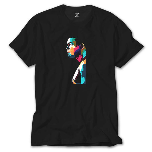 Muhammed Ali Portre Siyah Tişört