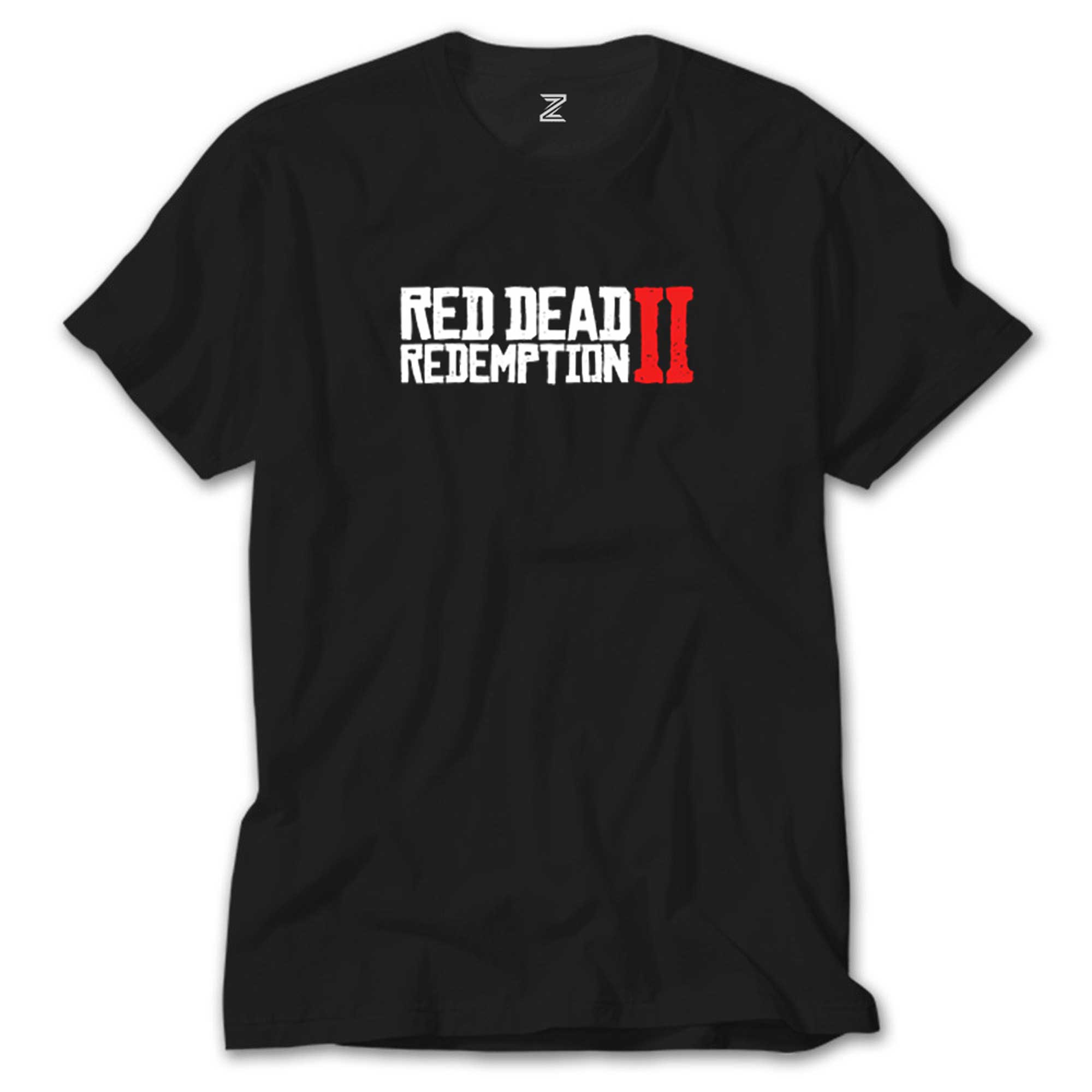 Red Dead Redemption 2 Text Siyah Tişört