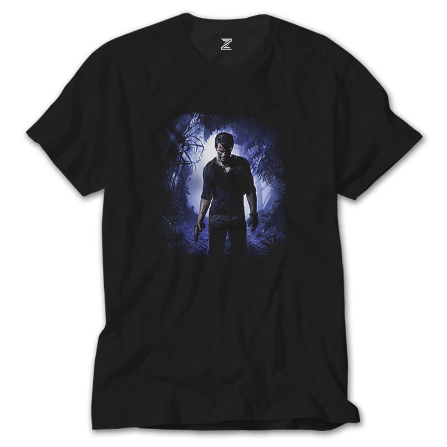 Uncharted 4 Nathan Drake Siyah Tişört