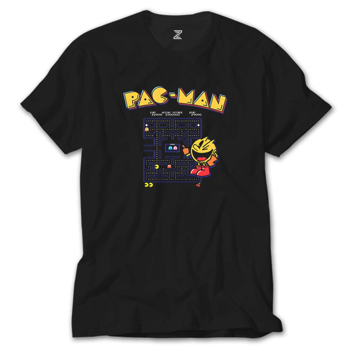 Pac Man Eighties Siyah Tişört