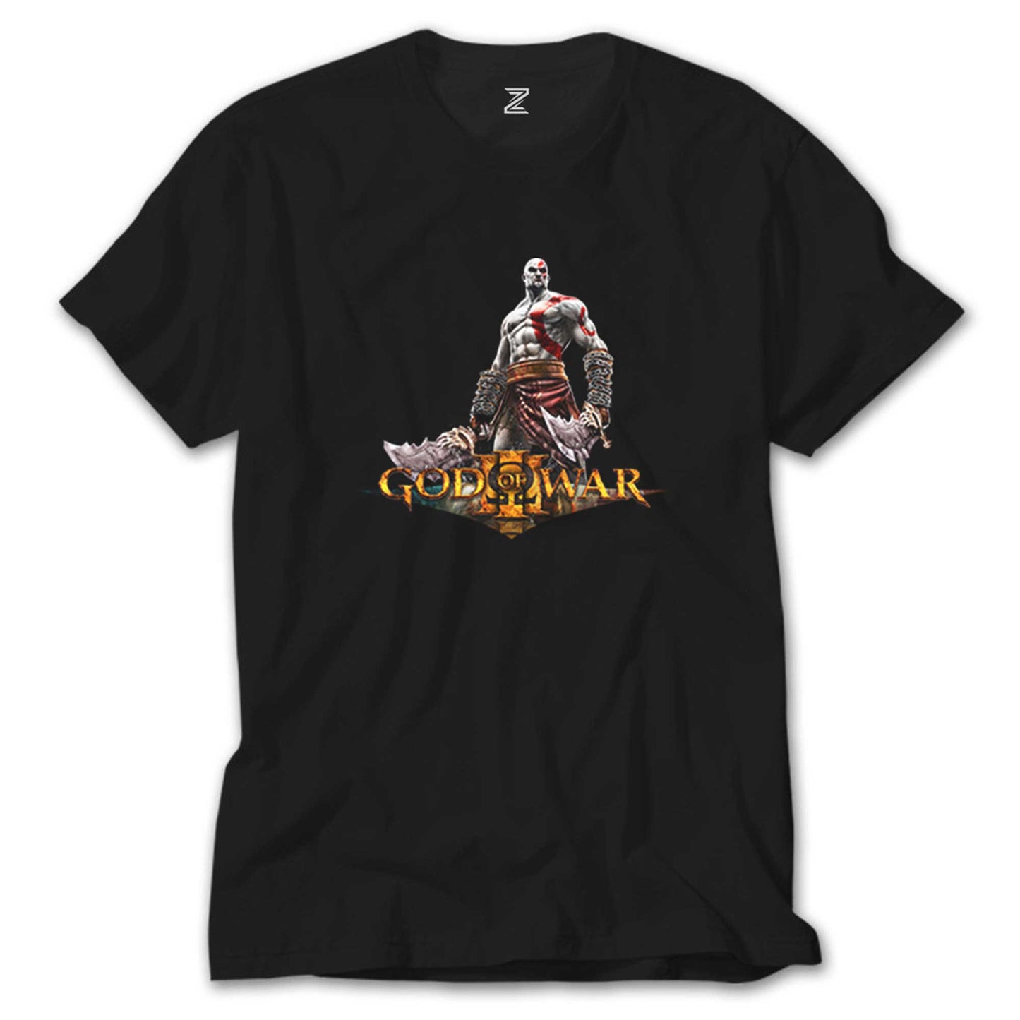 God of War Kratos Siluet Logo Siyah Tişört