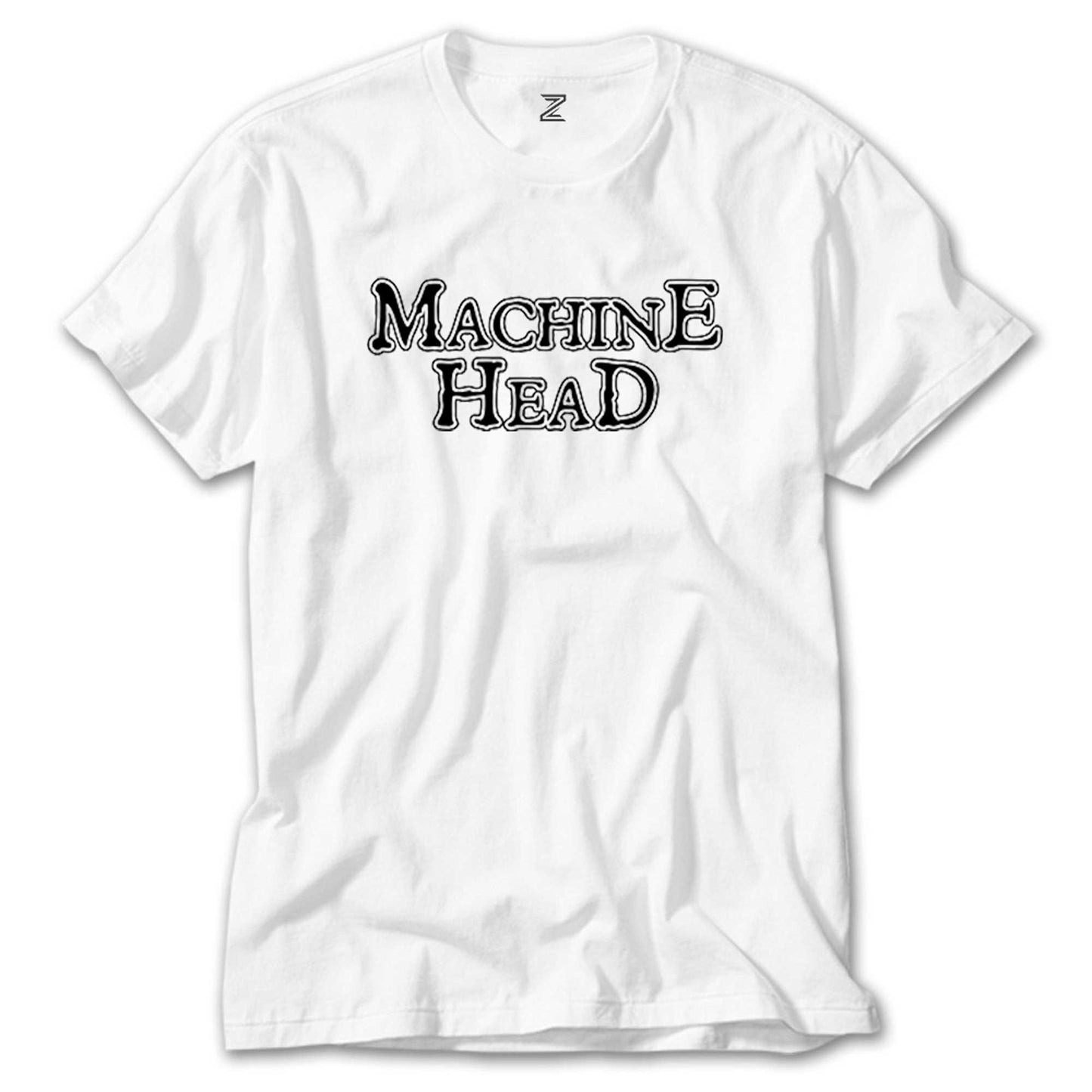 Machine Head Text Beyaz Tişört
