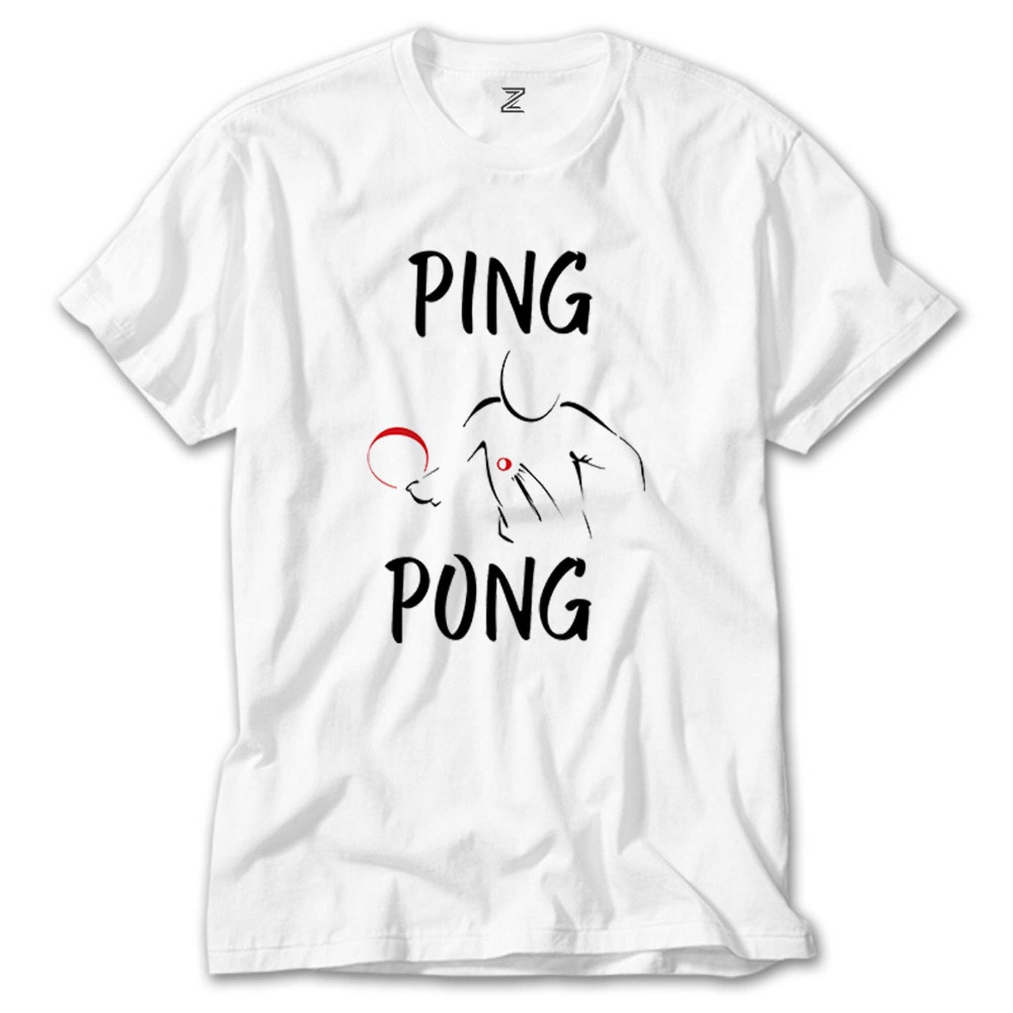 Ping Pong Actor Design Beyaz Tişört