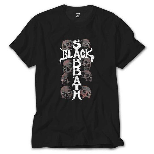 Black Sabbath Skull Siyah Tişört