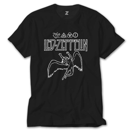 Led Zeppelin Zoso Icarus Siyah Tişört