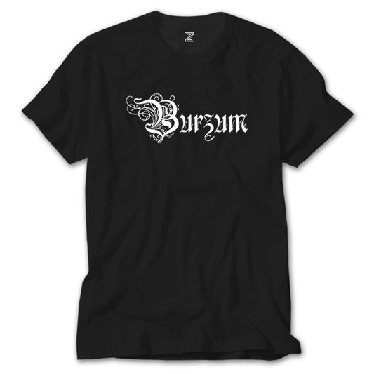 Burzum Design Logo Siyah Tişört