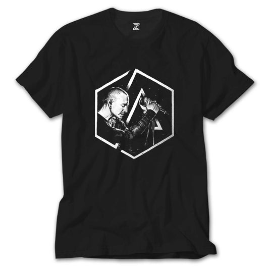 Linkin Park Chester Logo Siyah Tişört