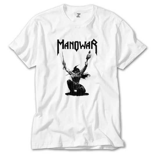 Manowar The Triumph of Steel Beyaz Tişört