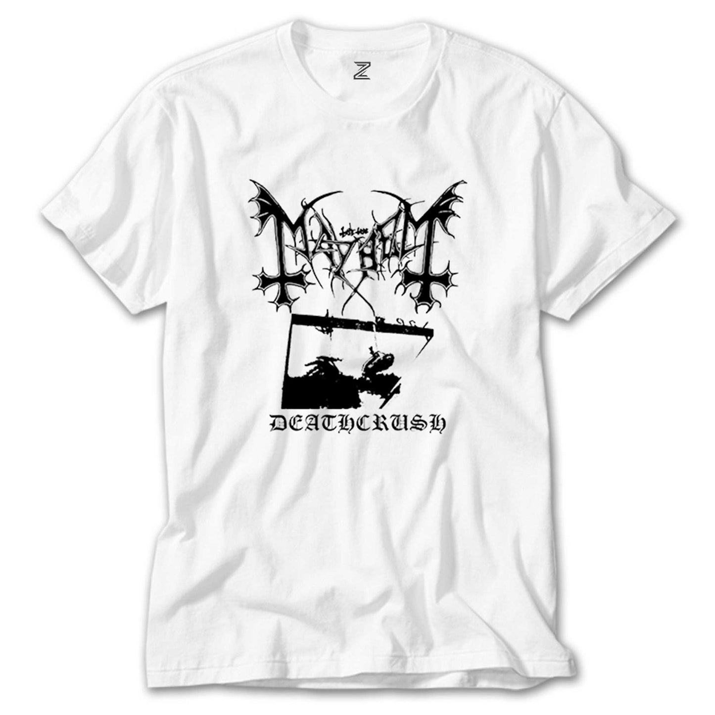 Mayhem Deathcrush Beyaz Tişört