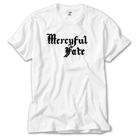 Mercyful Fate Logo Text Beyaz Tişört