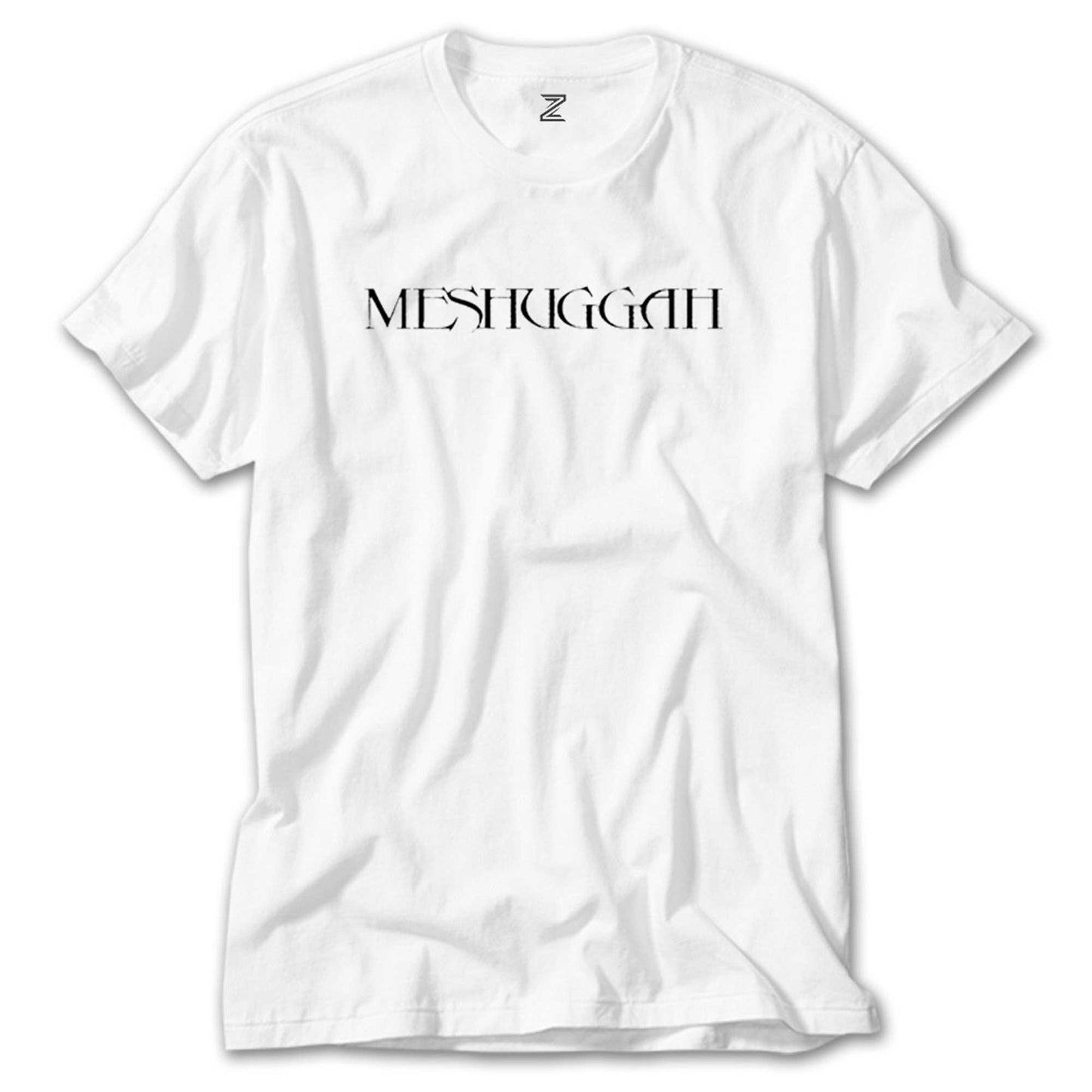 Meshuggah Logo Text Beyaz Tişört