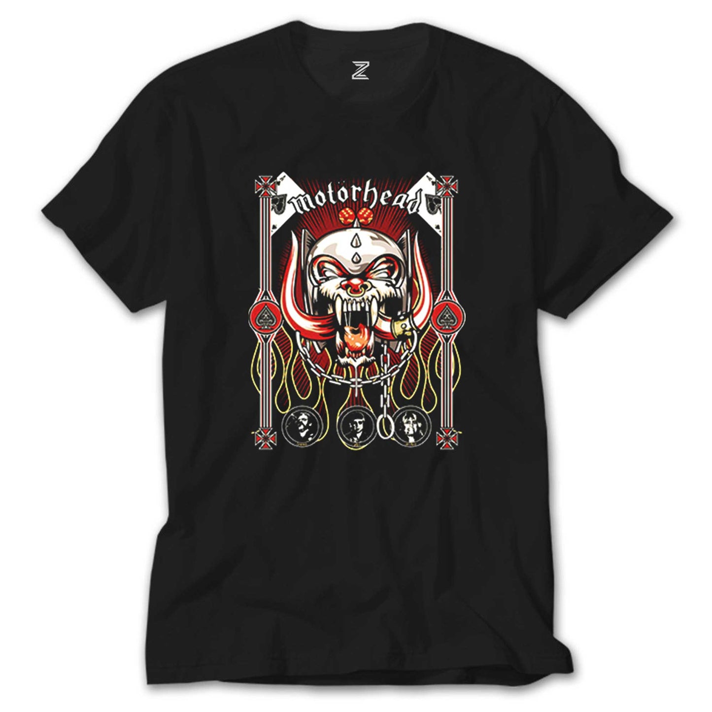 Motörhead Ace of Spades Grup Face Siyah Tişört