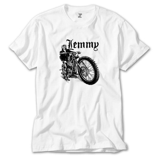 Motörhead Lemmy Kilmister Motorbike Beyaz Tişört