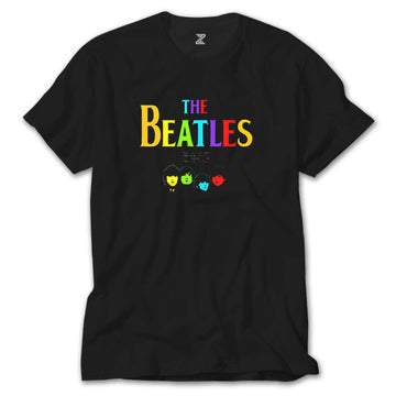 The Beatles Rainbow Siyah Tişört