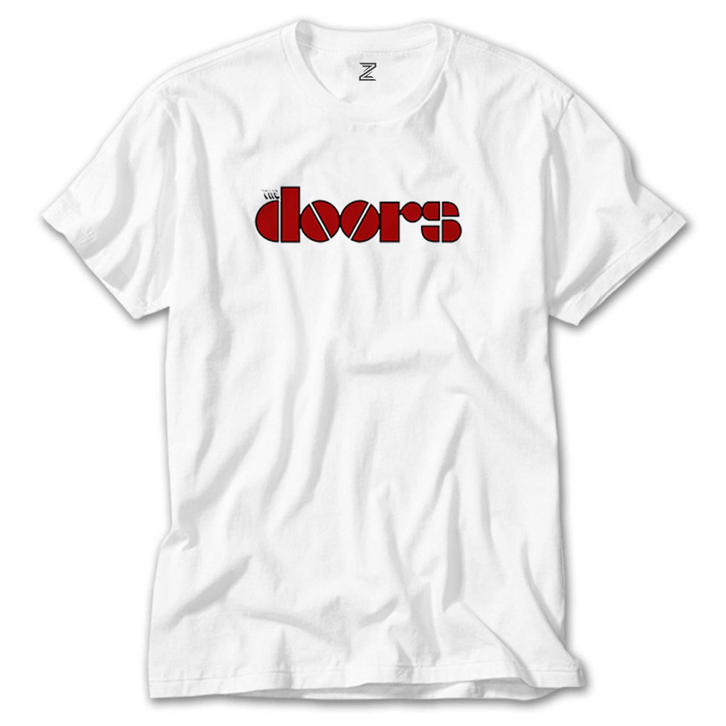 The Doors Logo Red Beyaz Tişört