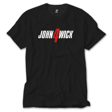 John Wick 4 Logo Siyah Tişört