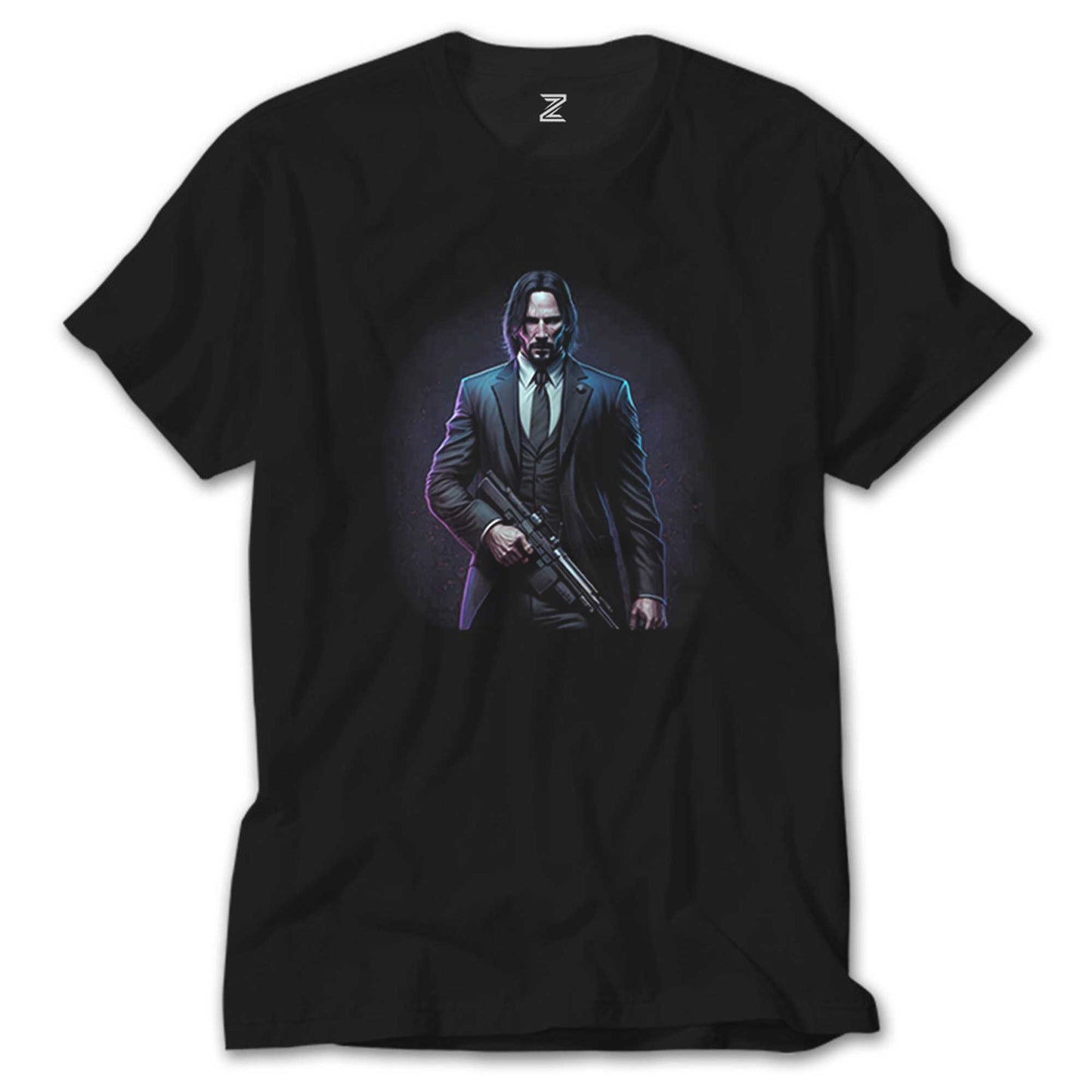 John Wick Art Classic Siyah Tişört