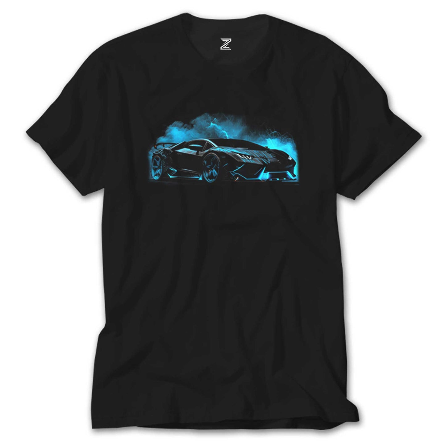 Lamborghini Black Neon Siyah Tişört