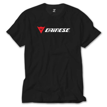 Dainese Logo Text Siyah Tişört