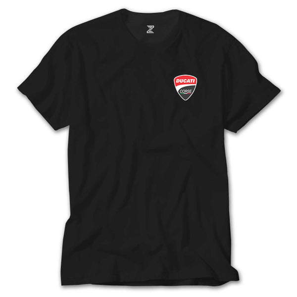 Ducati Corse Logo Siyah Tişört