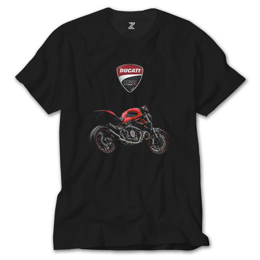 İndirimli Ducati Monster Siyah Tişört