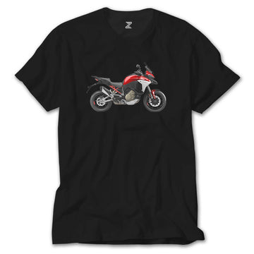 Ducati Multistrada V4 Red-MY21 Siyah Tişört