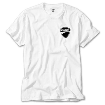 Ducati Scrambler Logo Beyaz Tişört